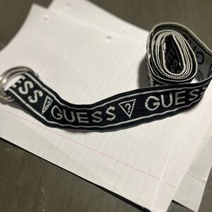 GUESS Black and White Men's Belt